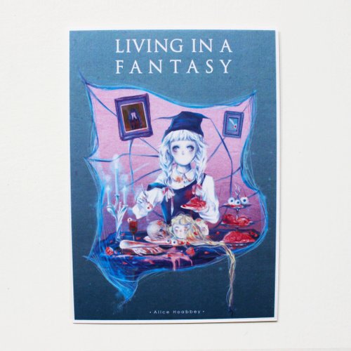 - Alice Hobbey - The fantasy girl series double-sided illustration postcard