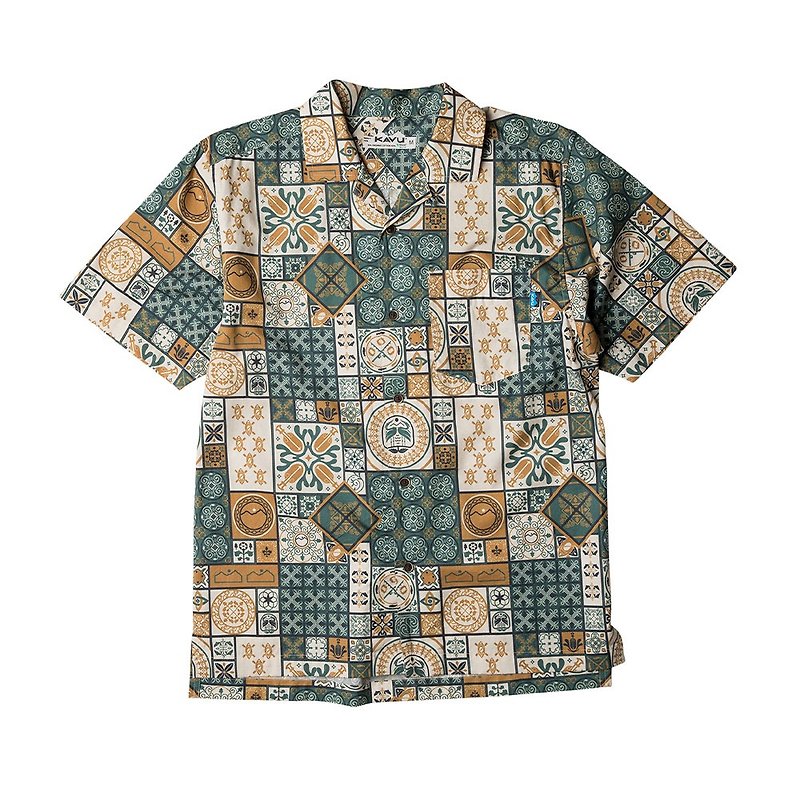 【KAVU】Bainbridge Men’s Organic Cotton Casual Shirt Pattern #5247 - Men's Shirts - Cotton & Hemp Multicolor
