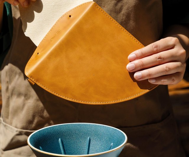 GRINDLODGE 折りたたみコーヒードリッパーとレザーケースセット GRINDLODGE 折りたたみコーヒードリッパーとレザーケースセット