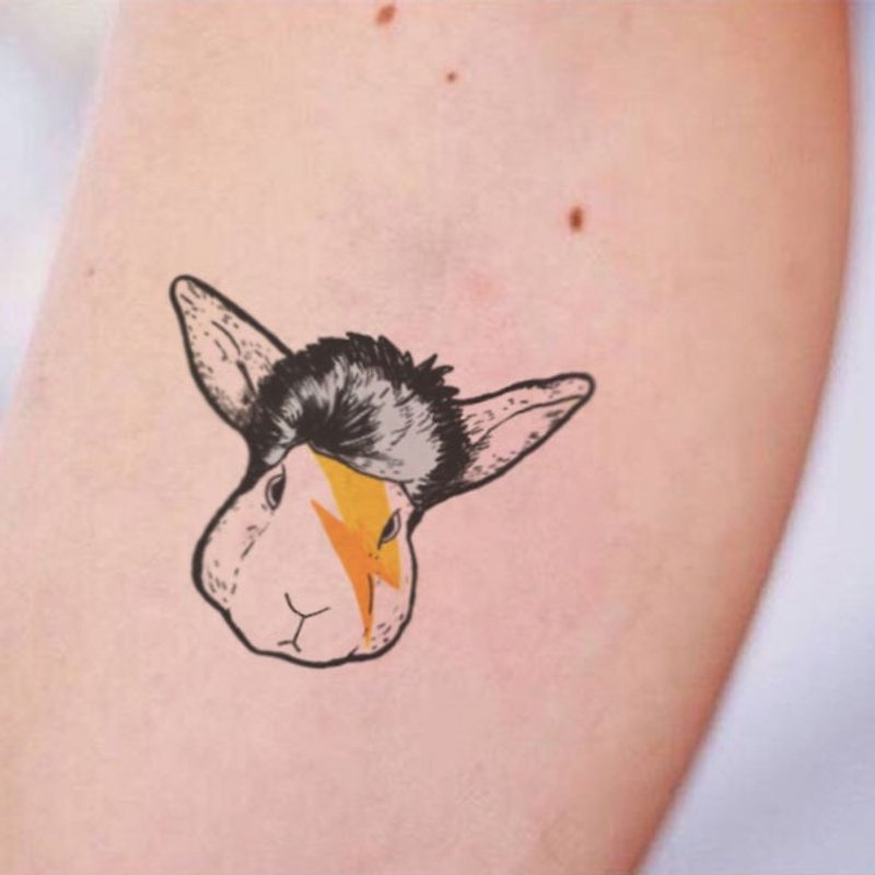 TU tattoo stickers - Lightning rabbit  waterproof Original - Temporary Tattoos - Paper 