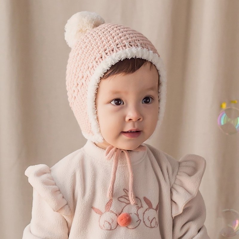 Happy Prince Krish knitted wool baby hat made in Korea - Baby Hats & Headbands - Other Man-Made Fibers Multicolor