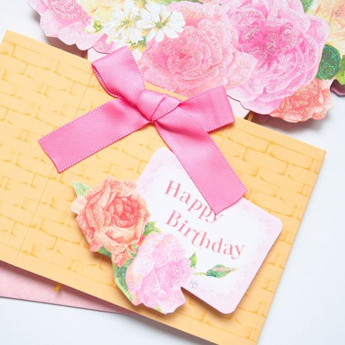 バラの花束を贈る【Hallmark-JP Japanese pop-up card birthday wished