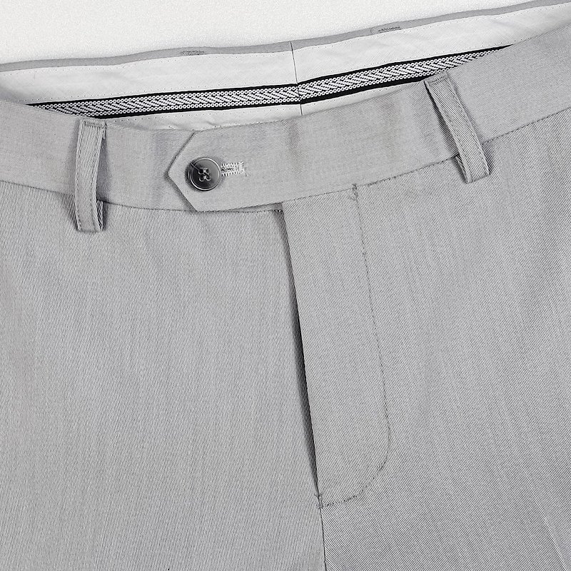 Plain trousers-11563-179 - Men's Pants - Other Man-Made Fibers White