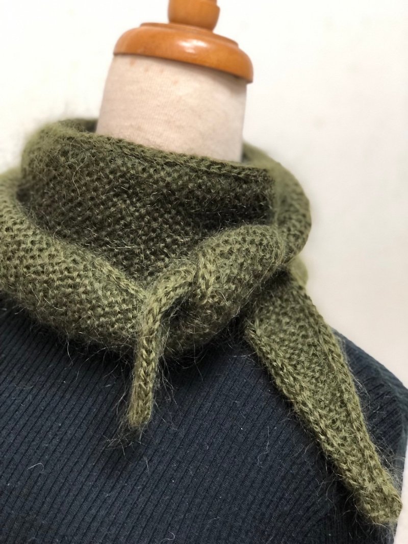 ChiChi handmade-high quality wool knitting/wool scarf/hand knitting - Bow Ties & Ascots - Wool Green