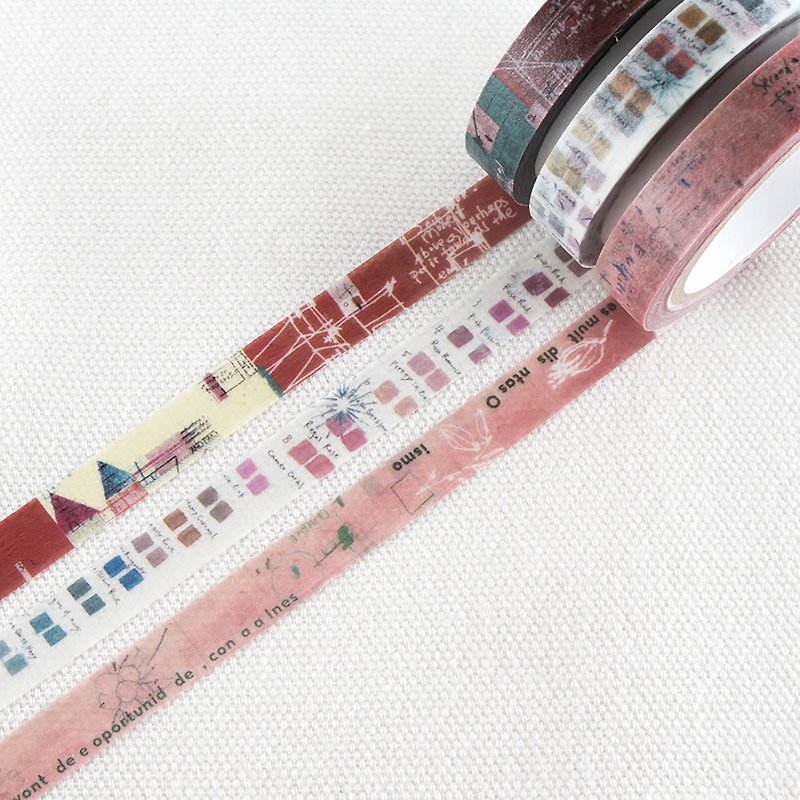 Chamilgarden Washi Tape-SANGOSYU (MTW-CH284) - มาสกิ้งเทป - กระดาษ หลากหลายสี
