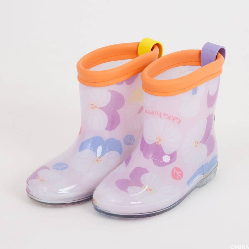 【kukka hippo】Children's comfortable rain boots with comfortable edges - Umbrellas & Rain Gear - Waterproof Material Multicolor