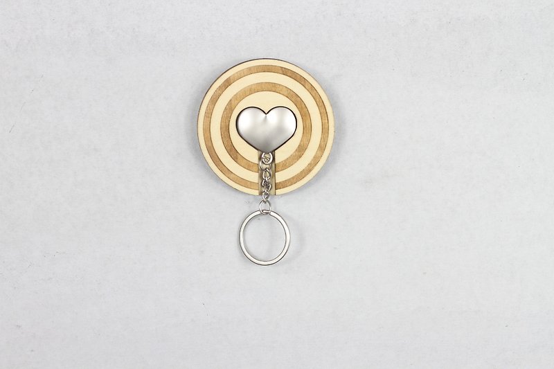 Key house Heart(metal) <Customizable Storage Decoration Gift X'mas> - ของวางตกแต่ง - ไม้ สีนำ้ตาล