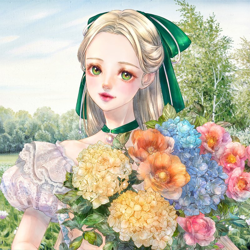 Little Lady Beth Stickers (8color) - 貼紙 - 紙 