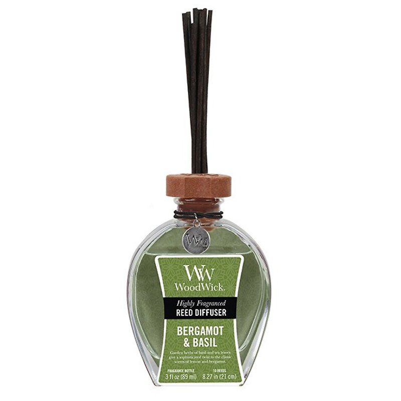 【VIVAWANG] 3オンスリードディフューザーの香り（バジル、ベルガモット）。ハーブガーデン、新鮮な、クラシック、香水の香り、香り高いバジル茶、米国の輸入。 - アロマ・線香 - その他の素材 