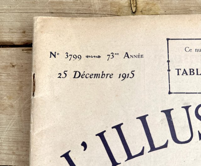 30467 フランス週刊図録 LILLUSTRATION 1915年12月25日クリスマス号
