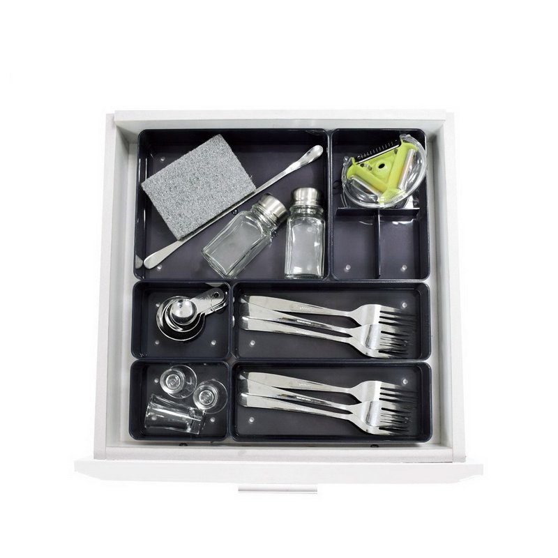 O-Life  堆疊式整理收納盒-六入組 - 居家收納/收納盒/儲物盒 - 塑膠 