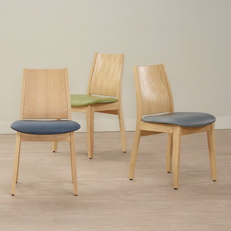 栓木皮餐椅 深藍/綠/灰 (布蘭登)居家布置 - 椅子/沙發 - 木頭 多色