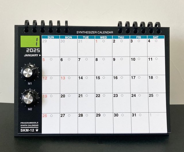 2025 Calendar] Synth Calendar SKM-12 Monthly changing design