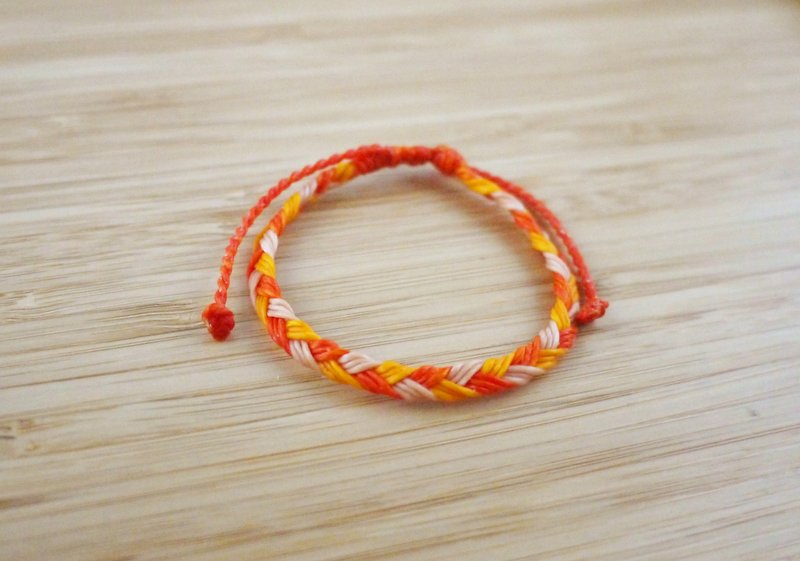 【Waltz】Silk Wax Thread Thick Style - Bracelets - Other Materials Multicolor