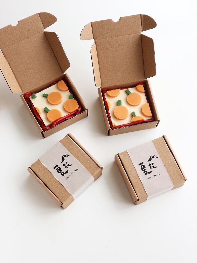 Fragrance pure natural essential oil sweet orange soap custom gift box | Father's Day gift | Graduation gift - Bathroom Supplies - Concentrate & Extracts Orange