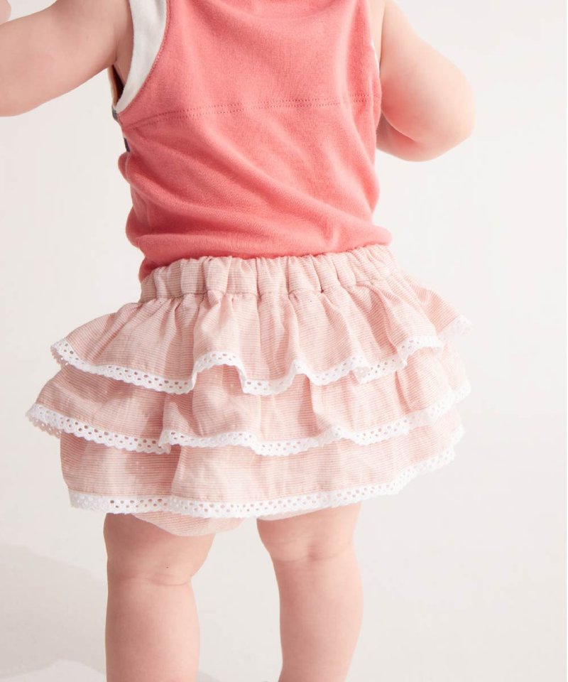 Handmade lace lotus onesies - กางเกง - ผ้าฝ้าย/ผ้าลินิน 