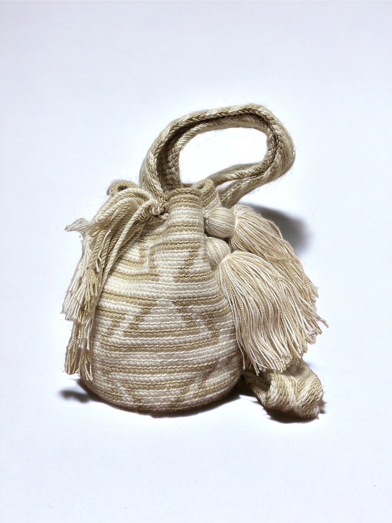 哥倫比亞 Wayuu 迷你手織袋 - 側背包/斜背包 - 棉．麻 多色