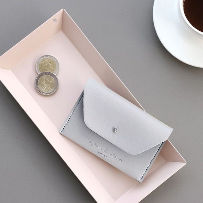 ICONIC minimal ticket holder - texture gray, ICO50268 - Card Holders & Cases - Plastic Gray