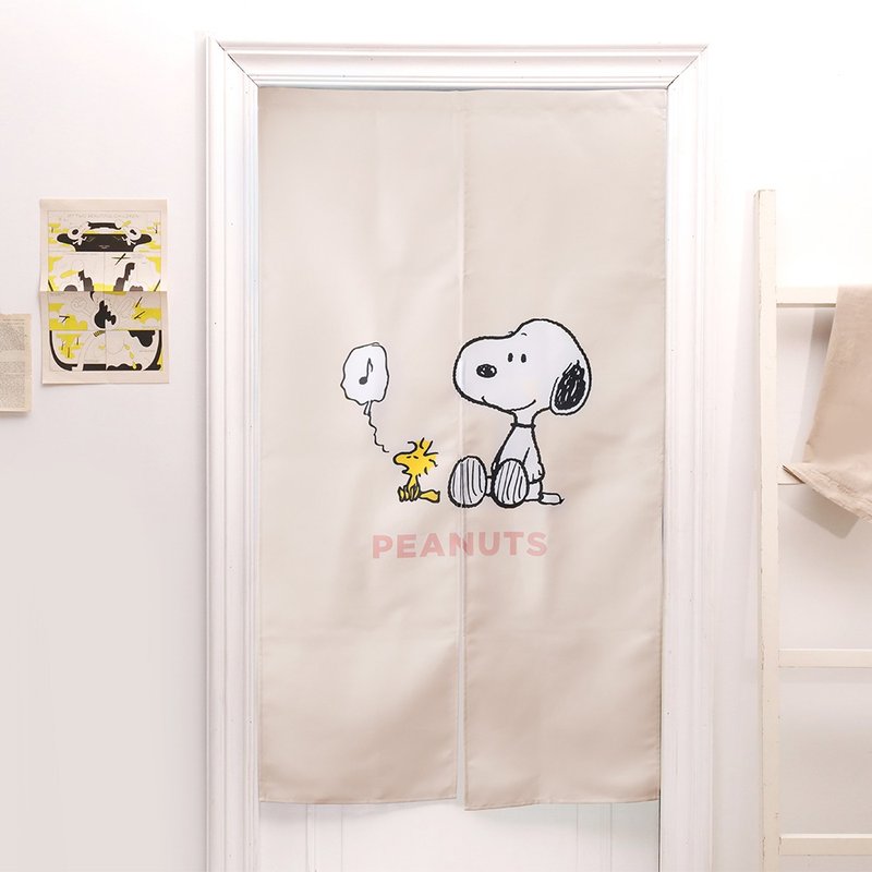 Peanuts Snoopy long curtain- SNOOPY Japanese style curtain 85X150cm curtain - ม่านและป้ายประตู - เส้นใยสังเคราะห์ หลากหลายสี