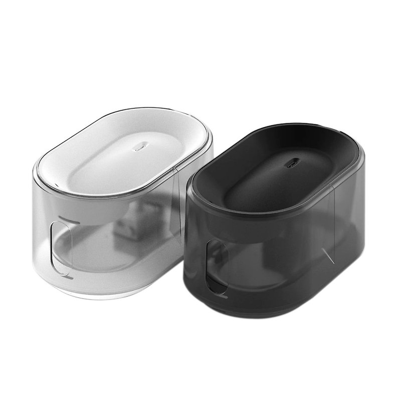 UVC sterilization wireless motor pet water dispenser 1.8 L - Pet Bowls - Plastic Black