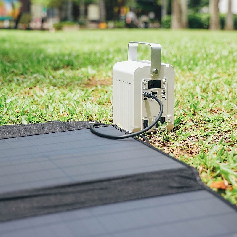 [Power supply] ROOMMI 120W solar charging panel set - Chargers & Cables - Other Materials Black
