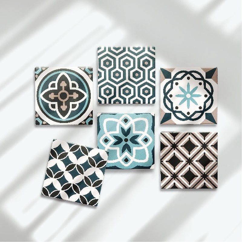 Ceramics Coasters, Print Coasters, Personalized Coasters, Wedding Gift Coasters - Coasters - Clay Black