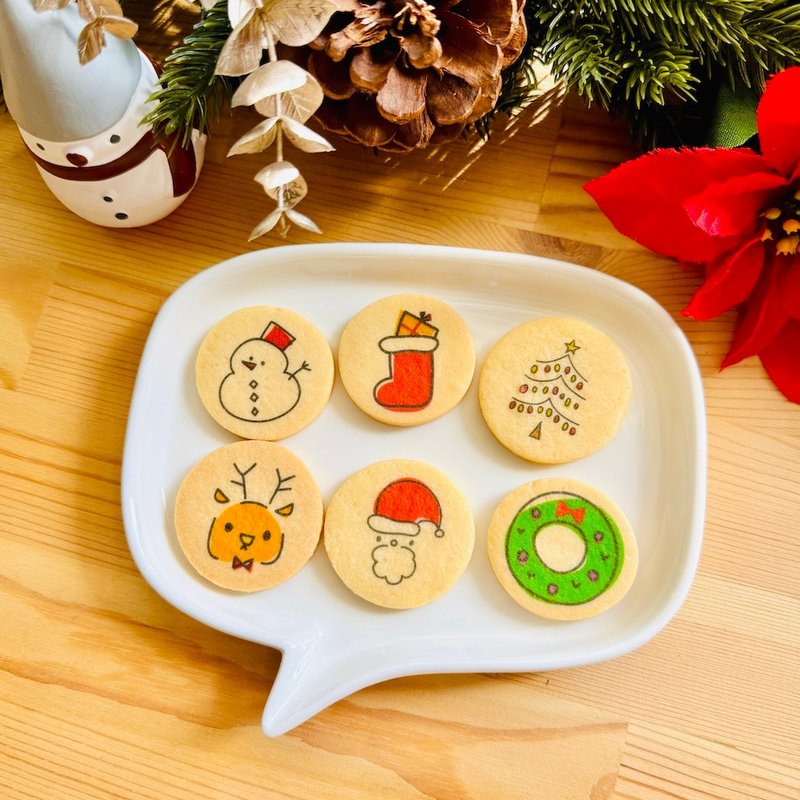 Party snacks | Store gifts | Christmas butter cookies (10 pieces) - Handmade Cookies - Fresh Ingredients 