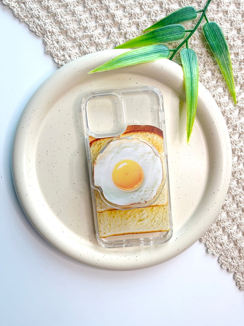 iPhone All models BREAD CASE and A FRIED EGG SMART GRIP SET (MagSafe) - อื่นๆ - อะคริลิค 