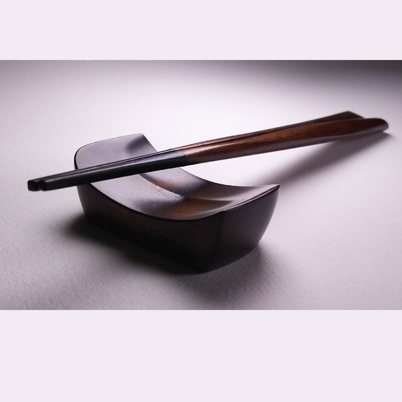食卓オブジェ 浮箸(ふうと) 拭き漆のお箸 - 筷子/筷架 - 木頭 咖啡色