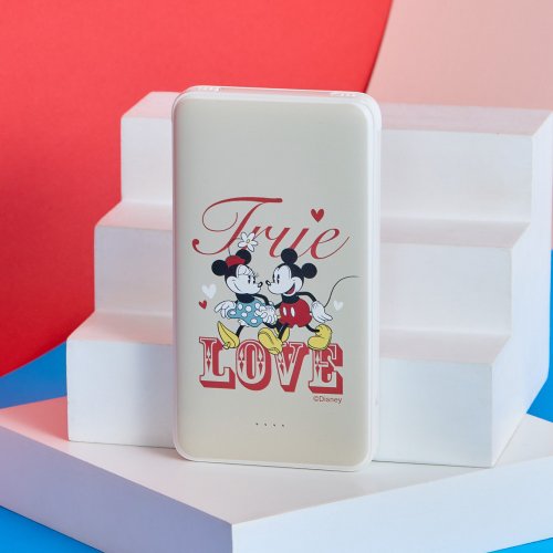 TOYSELECT Disney經典米奇與米妮的真愛雙線快充10000mAh行動電源
