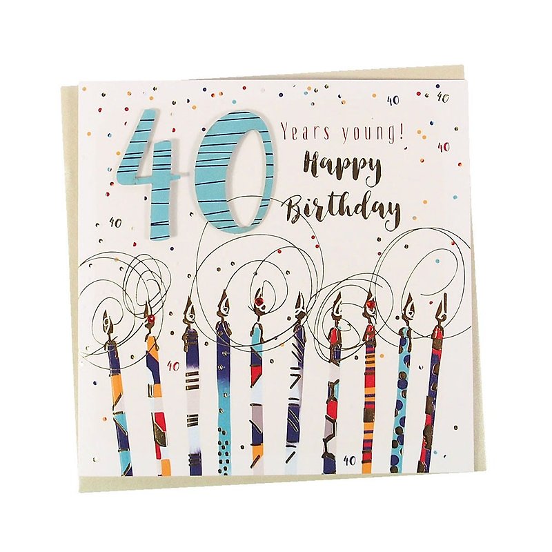 Young 40 years old [Jupiter TP Card - Birthday Blessing] - Cards & Postcards - Paper Multicolor