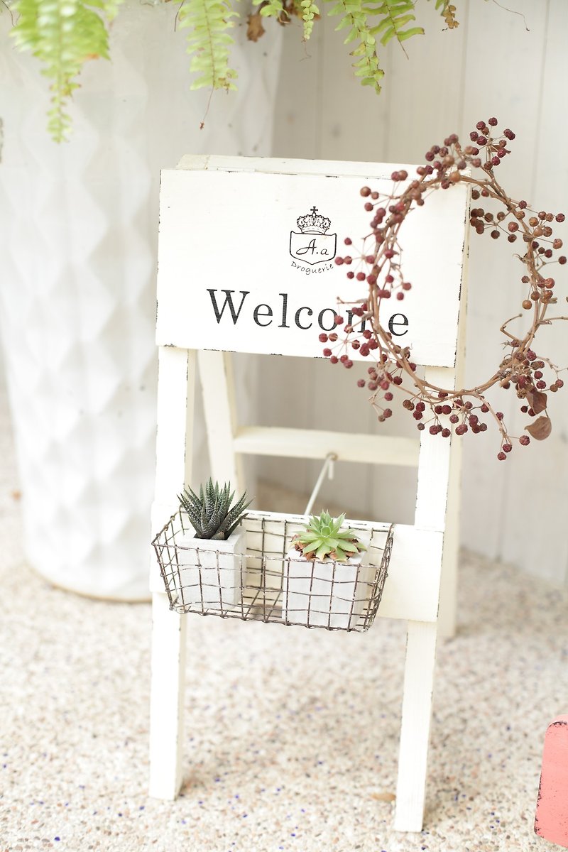 [Good day fetish] Japan zakka / Welcome flower stand / potted plant - ตกแต่งต้นไม้ - ไม้ หลากหลายสี