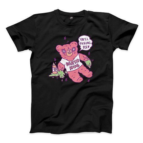 ViewFinder 死亡抱抱熊 - 黑 - 中性版T恤