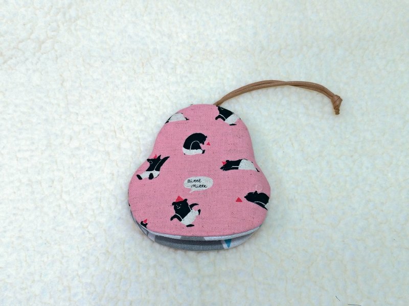 Circus bear pear key case【K181106】 - ที่ห้อยกุญแจ - ผ้าฝ้าย/ผ้าลินิน หลากหลายสี