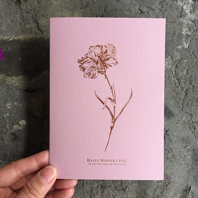Card - Mother's Day Carnations - การ์ด/โปสการ์ด - กระดาษ สึชมพู