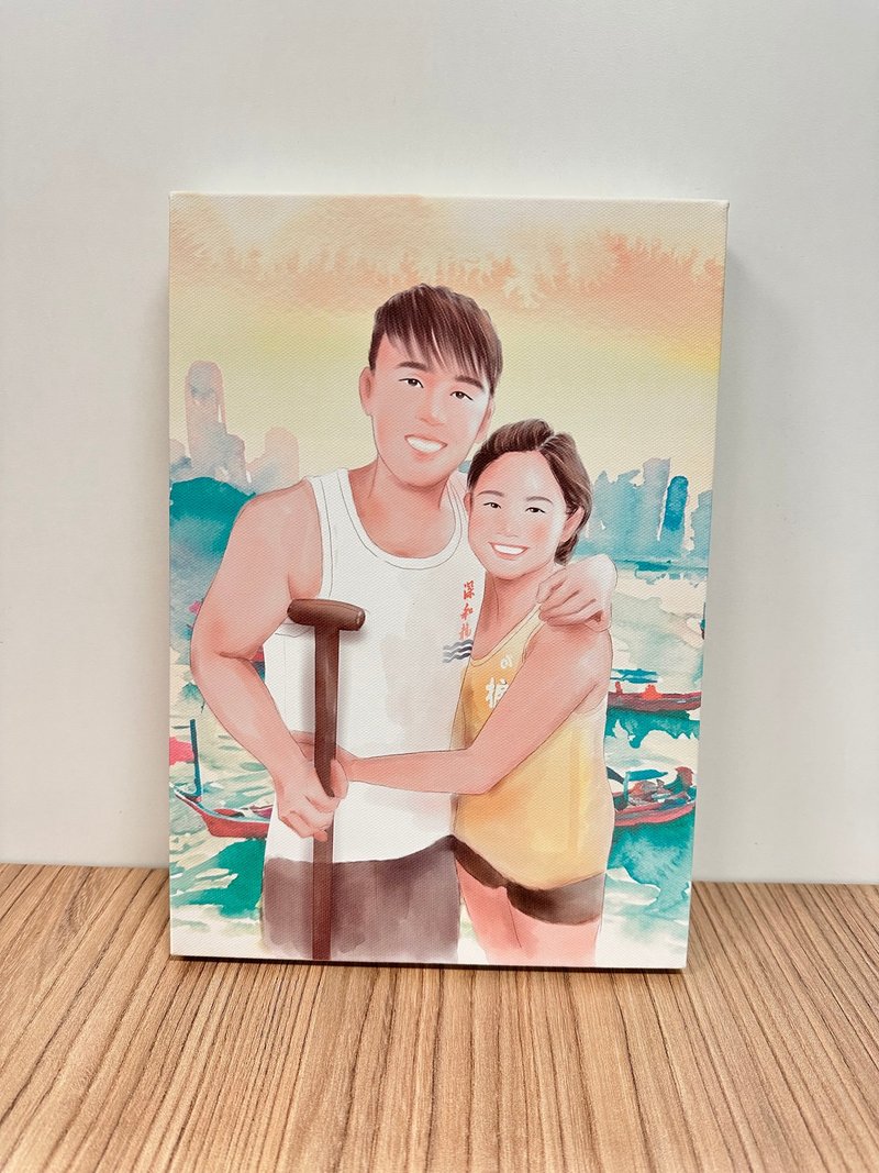 MYLOVEHK Custom portrait painting unique personalized wedding gift - ภาพวาดบุคคล - กระดาษ 