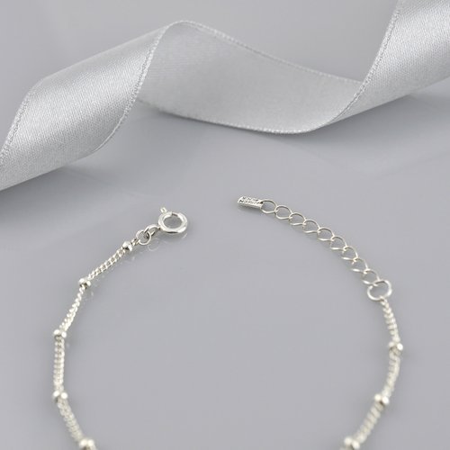 Sterling Silver Satellite Chain Bracelet,SV925 - Shop