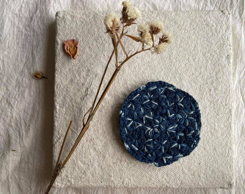 Flower of Life/ Weave/ Handicraft/ Crochet/ Wedding favor - ของวางตกแต่ง - ผ้าฝ้าย/ผ้าลินิน สีน้ำเงิน