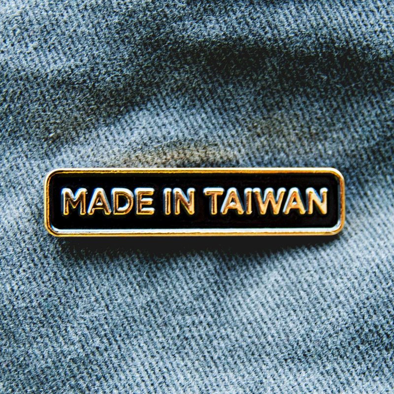 Made in Taiwan BURA的珐瑯徽章 - 胸針 - 琺瑯 金色