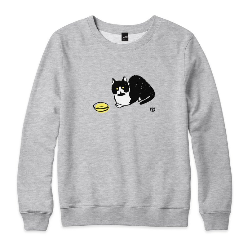 Meow Me Begging - University T - 2 Colors - เสื้อฮู้ด - ผ้าฝ้าย/ผ้าลินิน สีเทา