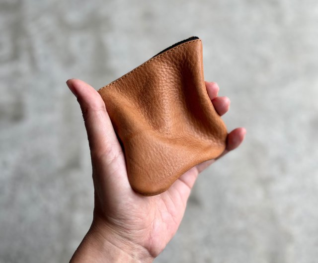 Thin Leather Coin Purse-Coffee Vegetable Tanned Leather Coins and Cards  Come in [LBT Pro] - Shop LBT Pro Coin Purses - Pinkoi