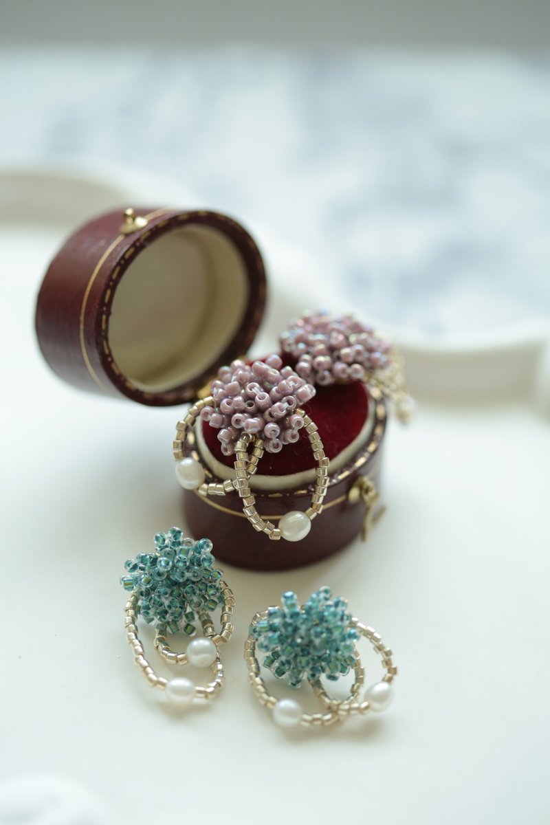 treasure jewelry braiding series│Huahua Meteor style can be changed into Clip-On - Earrings & Clip-ons - Crystal Multicolor