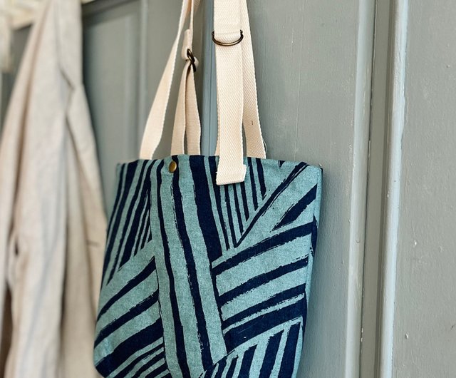 幾何学模様の大きめトートバッグ バオバオ、幾何学模様トートバッグ