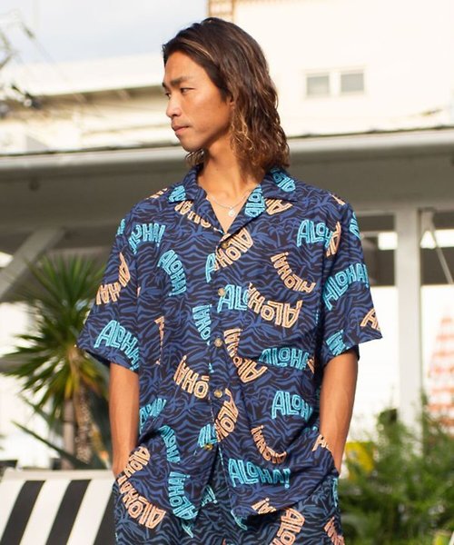 Saibaba Ethnique 【熱門預購】個性ALOHA、熱帶水果印花夏威夷襯衫(4色)4CP-4119