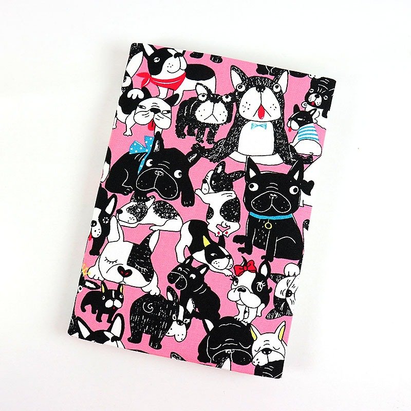 布の本布の本の服のママのマニュアル - ビッグドッグ（パウダー） - ノート・手帳 - コットン・麻 ピンク