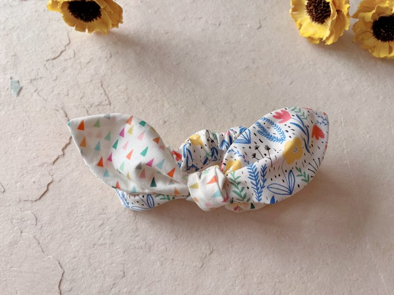 Geometric Flower Forest Handmade Pure Cotton Bandage Bowknot Baby Headband - Baby Hats & Headbands - Cotton & Hemp Multicolor