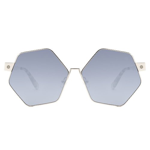 HEX Eyewear 墨鏡 | 太陽眼鏡 | 六角銀色水銀金屬框 | 義大利製|金屬鏡框眼鏡