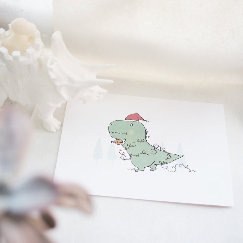 Christmas Pieces of Meat-Christmas Card - การ์ด/โปสการ์ด - กระดาษ ขาว