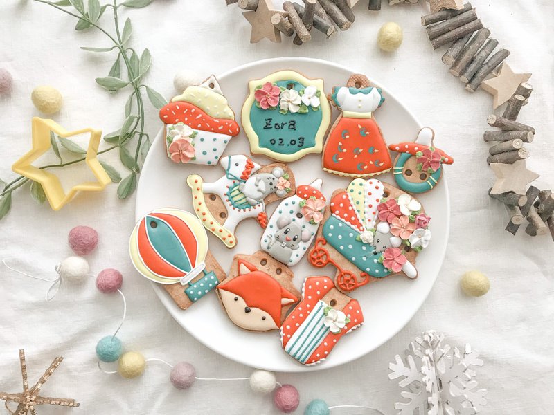 Retro rat baby icing biscuits salivary biscuits - Handmade Cookies - Fresh Ingredients 