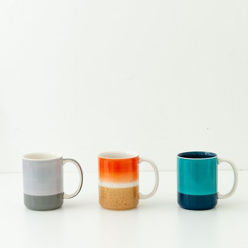 intuchaihouse Coffee mugs, water mugs, tea mugs STRIPED PATTERN 400ml / 3 colors in total